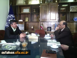 دیدار دکتر عروف زاد سرپرست مدیریت امور پردیس های استان اصفهان با رئیس دانشگاه صنعتی اصفهان
