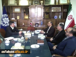 دیدار دکتر عروف زاد سرپرست مدیریت امور پردیس های استان اصفهان با رئیس دانشگاه صنعتی اصفهان