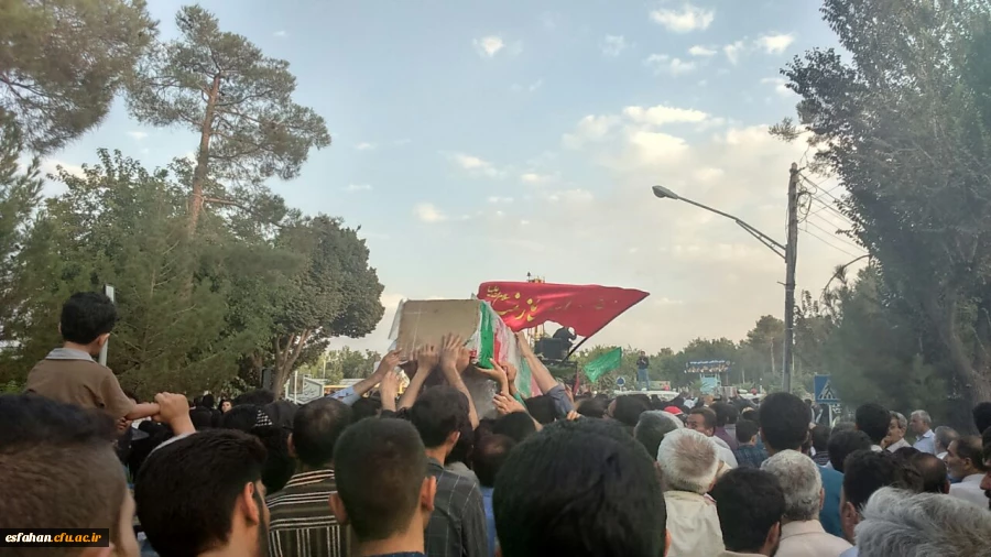 تشییع  پیکر پاک شهدای گمنام دفاع مقدس و شهدای مدافع حرم با حضور دانشجو معلمان