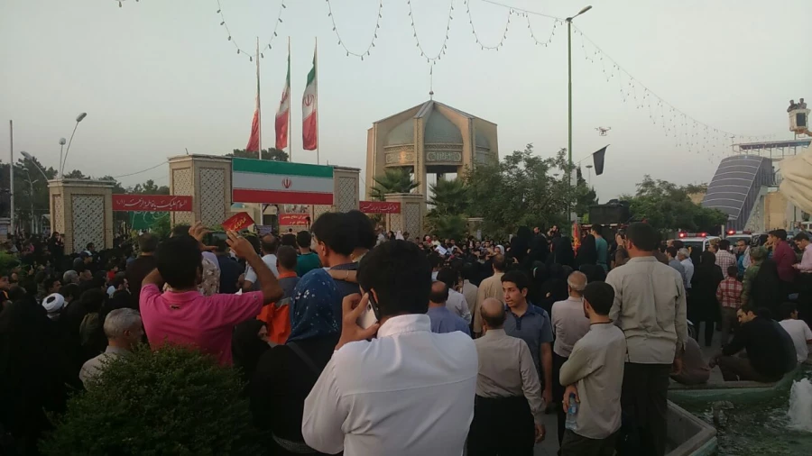 تشییع  پیکر پاک شهدای گمنام دفاع مقدس و شهدای مدافع حرم با حضور دانشجو معلمان