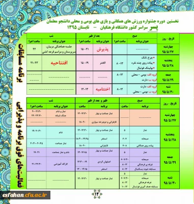 برنامه زمانی برادران