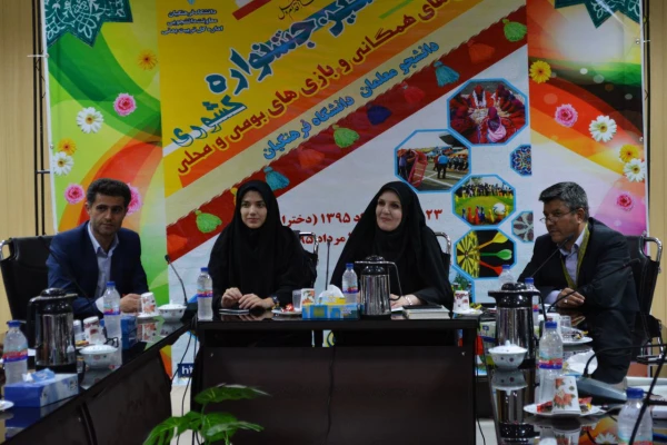 نشست خبری دکتر شهیدی دبیر کل تربیت بدنی جشنواره با خبرگزاری ها