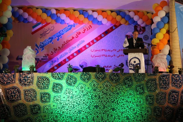 با حضور سرپرست دانشگاه فرهنگیان ومعاونت اموردانشجویی                                                                                                  
افتتاحیه نخستین جشنواره کشوری ورزش های همگانی و بازی های بومی محلی برگزار گردید