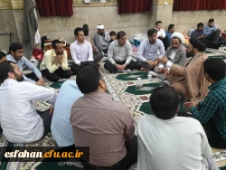 حضور حجت الاسلام و المسلمین دادگر در مراسم پرفیض اعتکاف دانشگاه فرهنگیان استان اصفهان