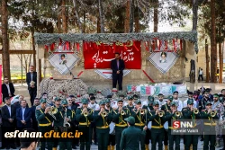 استقبال باشکوه مسئولین و دانشجویان دانشگاه فرهنگیان از شهدای گمنام