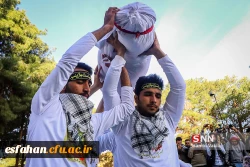 استقبال باشکوه مسئولین و دانشجویان دانشگاه فرهنگیان از شهدای گمنام