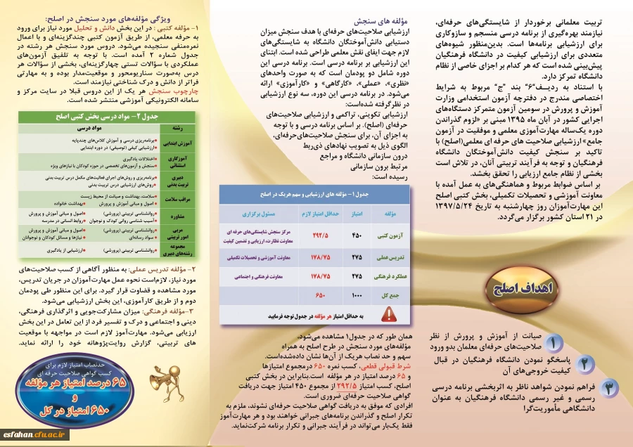 قابل توجه مهارت آموزان ماده 28 ورودی 1395  آزمون کتبی اصلح