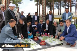 حضور مدیران دانشگاه فرهنگیان و آموزش و پرورش استان در جوار شهدای گمنام دانشگاه