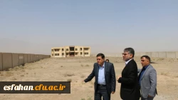 بازدید دکتر خنیفر از مرکز آموزش عالی کاشان و زمین جهت احداث دانشگاه فرهنگیان