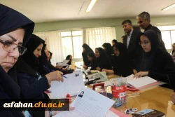 بازدید رییس و معاونان دانشگاه فرهنگیان اصفهان از روند مصاحبه داوطلبان