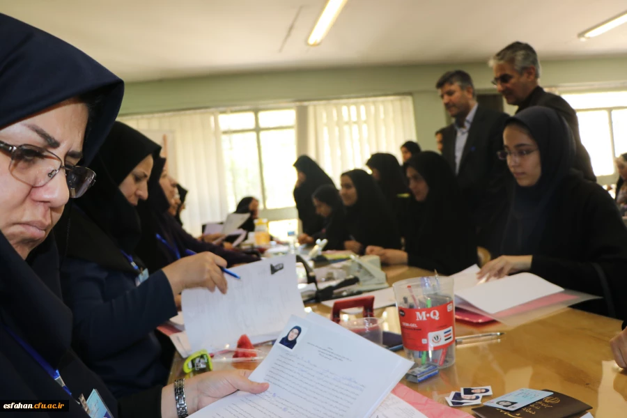 بازدید رییس و معاونان دانشگاه فرهنگیان اصفهان از روند مصاحبه داوطلبان