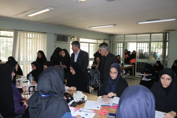 بازدید رییس و معاونان دانشگاه فرهنگیان اصفهان از روند مصاحبه داوطلبان