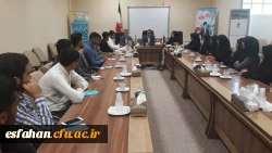 نشست نمایندگان شورای صنفی دانشجویان دانشگاه فرهنگیان استان اصفهان
