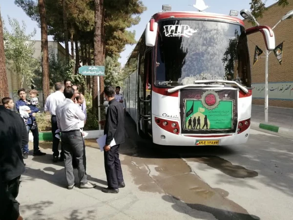 مراسم اعزام و بدرقه کاروان دانشجویان زائر اربعین حسینی