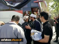 مراسم اعزام و بدرقه کاروان دانشجویان زائر اربعین حسینی