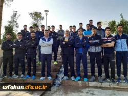 کارگاه آموزشی دانشجو معلمان تربیت بدنی پردیس شهید باهنر اصفهان در حاشیه زاینده رود