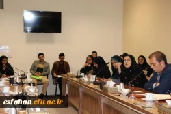 نشست ریاست دانشگاه با اعضای شورای صنفی دانشجویان و مدیرمسئولان نشریات دانشجویی