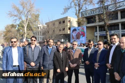 حضور مسئولین و دانشجویان دانشگاه فرهنگیان استان اصفهان درمراسم گرامیداشت یوم الله 9 دی