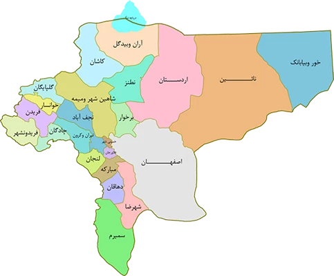 نقشه اصفهان