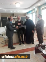 تقدیر از همکاران جانباز در پردیس شهید باهنراصفهان 3
