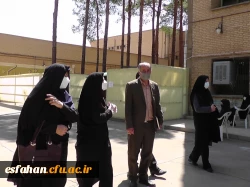 بازدید دکتر آقا حسینی از روند مصاحبه داوطلبین ورود به دانشگاه فرهنگیان در پردیس فاطمه الزهرا(س) 2