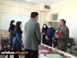 بازدید دکتر آقا حسینی از روند مصاحبه داوطلبین ورود به دانشگاه فرهنگیان در پردیس فاطمه الزهرا(س) 2