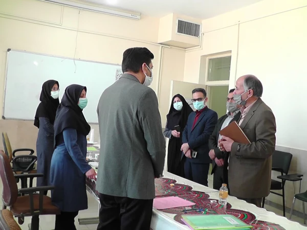 بازدید دکتر آقا حسینی از روند مصاحبه داوطلبین ورود به دانشگاه فرهنگیان در پردیس فاطمه الزهرا(س) 2