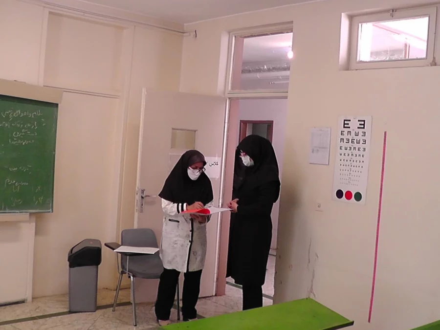 بازدید دکتر آقا حسینی از روند مصاحبه داوطلبین ورود به دانشگاه فرهنگیان در پردیس فاطمه الزهرا(س) 2