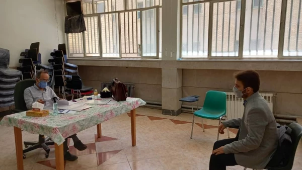 بازدید دکتر آقا حسینی از روند مصاحبه داوطلبین ورود به دانشگاه فرهنگیان در پردیس فاطمه الزهرا(س) 2