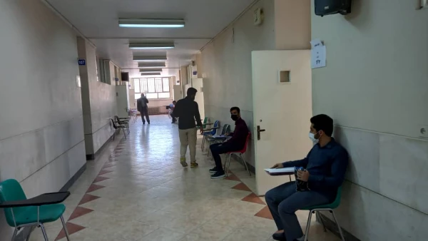 بازدید دکتر آقا حسینی از روند مصاحبه داوطلبین ورود به دانشگاه فرهنگیان در پردیس فاطمه الزهرا(س) 2