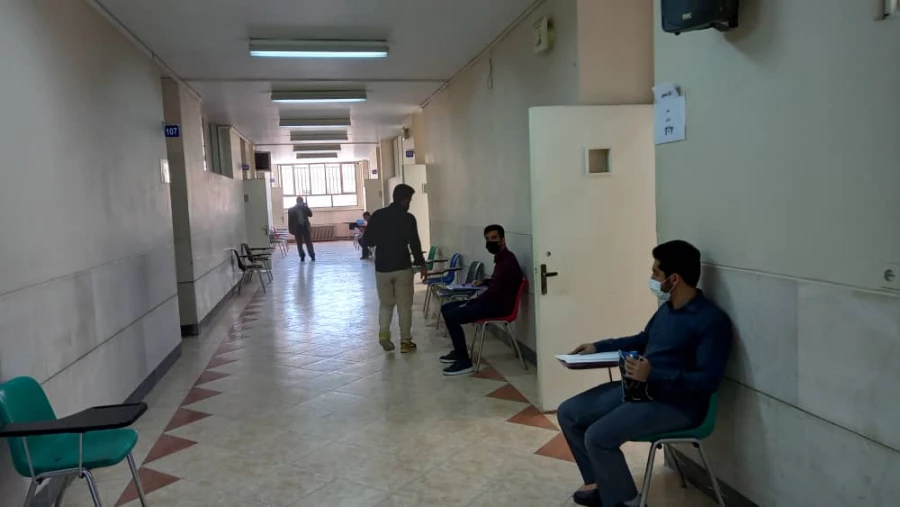 بازدید دکتر آقا حسینی از روند مصاحبه داوطلبین ورود به دانشگاه فرهنگیان در پردیس فاطمه الزهرا(س) 2