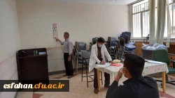 بازدید دکتر آقا حسینی از روند مصاحبه داوطلبین ورود به دانشگاه فرهنگیان در پردیس فاطمه الزهرا(س) 2