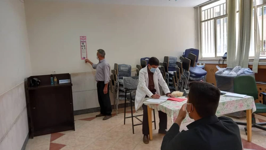 بازدید دکتر آقا حسینی از روند مصاحبه داوطلبین ورود به دانشگاه فرهنگیان در پردیس فاطمه الزهرا(س) 2