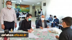 بازدید دکتر آقا حسینی از روند مصاحبه داوطلبین ورود به دانشگاه فرهنگیان در پردیس فاطمه الزهرا(س) 2