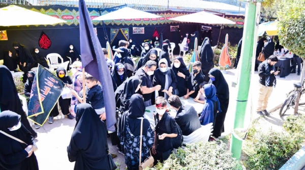 برپایی موکب تربیتی اربعین حسینی بسیج دانشجویی دانشگاه فرهنگیان استان اصفهان در مسیر پیاده روی شهر اصفهان  2