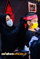 برپایی موکب تربیتی اربعین حسینی بسیج دانشجویی دانشگاه فرهنگیان استان اصفهان در مسیر پیاده روی شهر اصفهان  2