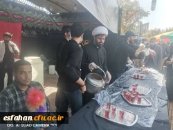 برپایی موکب تربیتی اربعین حسینی بسیج دانشجویی دانشگاه فرهنگیان استان اصفهان در مسیر پیاده روی شهر اصفهان  2