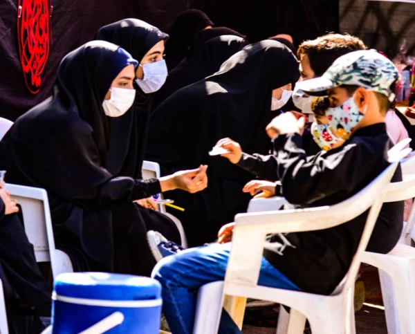 برپایی موکب تربیتی اربعین حسینی بسیج دانشجویی دانشگاه فرهنگیان استان اصفهان در مسیر پیاده روی شهر اصفهان  2