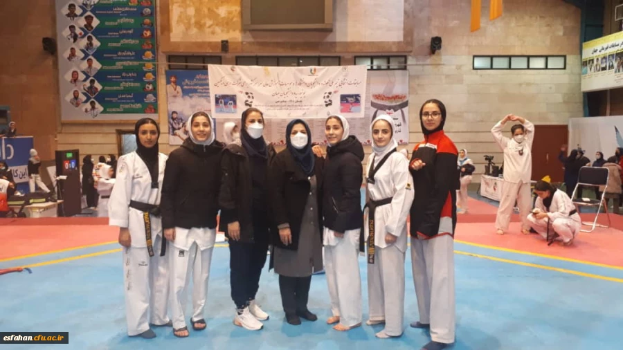 کسب مقام اول وزن ۴ مسابقات انتخابی تیم ملی تکواندو دانشجویان دانشگاهها و موسسات آموزش عالی سراسر کشور توسط خانم سارا احدی نیا از پردیس حضرت فاطمه الزهرا(س) اصفهان 2