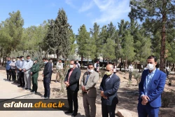 کاشت نهال درخت به یاد شهدای دانشگاه فرهنگیان استان اصفهان 8
