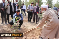 کاشت نهال درخت به یاد شهدای دانشگاه فرهنگیان استان اصفهان 16