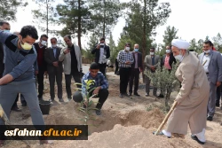 کاشت نهال درخت به یاد شهدای دانشگاه فرهنگیان استان اصفهان 17