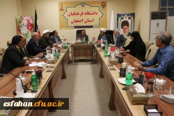 تشکیل نهمین جلسه ی هیأت مدیره ی بنیادخیرین حامی دانشگاه فرهنگیان استان اصفهان 5