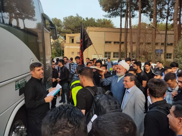 آیین بدرقه کاروان زیارتی اربعین دانشجومعلمان دانشگاه فرهنگیان اصفهان 2