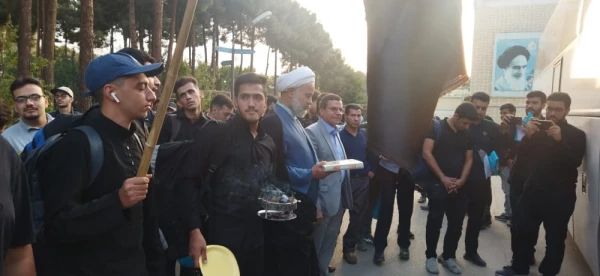 آیین بدرقه کاروان زیارتی اربعین دانشجومعلمان دانشگاه فرهنگیان اصفهان 5