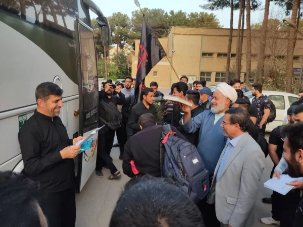 آیین بدرقه کاروان زیارتی اربعین دانشجومعلمان دانشگاه فرهنگیان اصفهان 9
