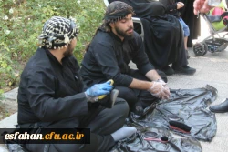 برپایی موکب تربیتی اربعین حسینی بسیج دانشجویی دانشگاه فرهنگیان استان اصفهان در گلستان شهدای شهر اصفهان  2