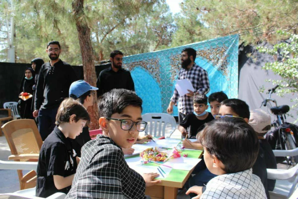 برپایی موکب تربیتی اربعین حسینی بسیج دانشجویی دانشگاه فرهنگیان استان اصفهان در گلستان شهدای شهر اصفهان  2