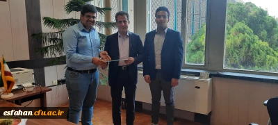 دیدار دبیر کانون جهاد و انجمن علمی مشاوره دانشگاه فرهنگیان استان با معاونت اداری مالی و مدیر گروه ژنتیک دانشکده پزشکی  اصفهان