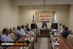 نشست مدیر ان دانشگاه فرهنگیان استان با مسئولین موسسه علمی مطالعاتی جنگ نرم سپاهان 3